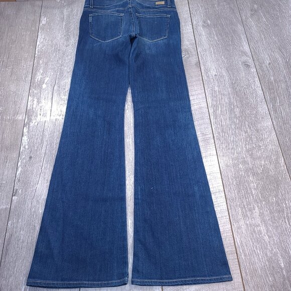 PAIGE Jeans Womens 29x34 Hidden Hills Bootcut Flare Avalon Blue Denim Mid Rise - Picture 3 of 10
